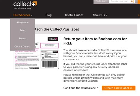 boohoo returns label download.